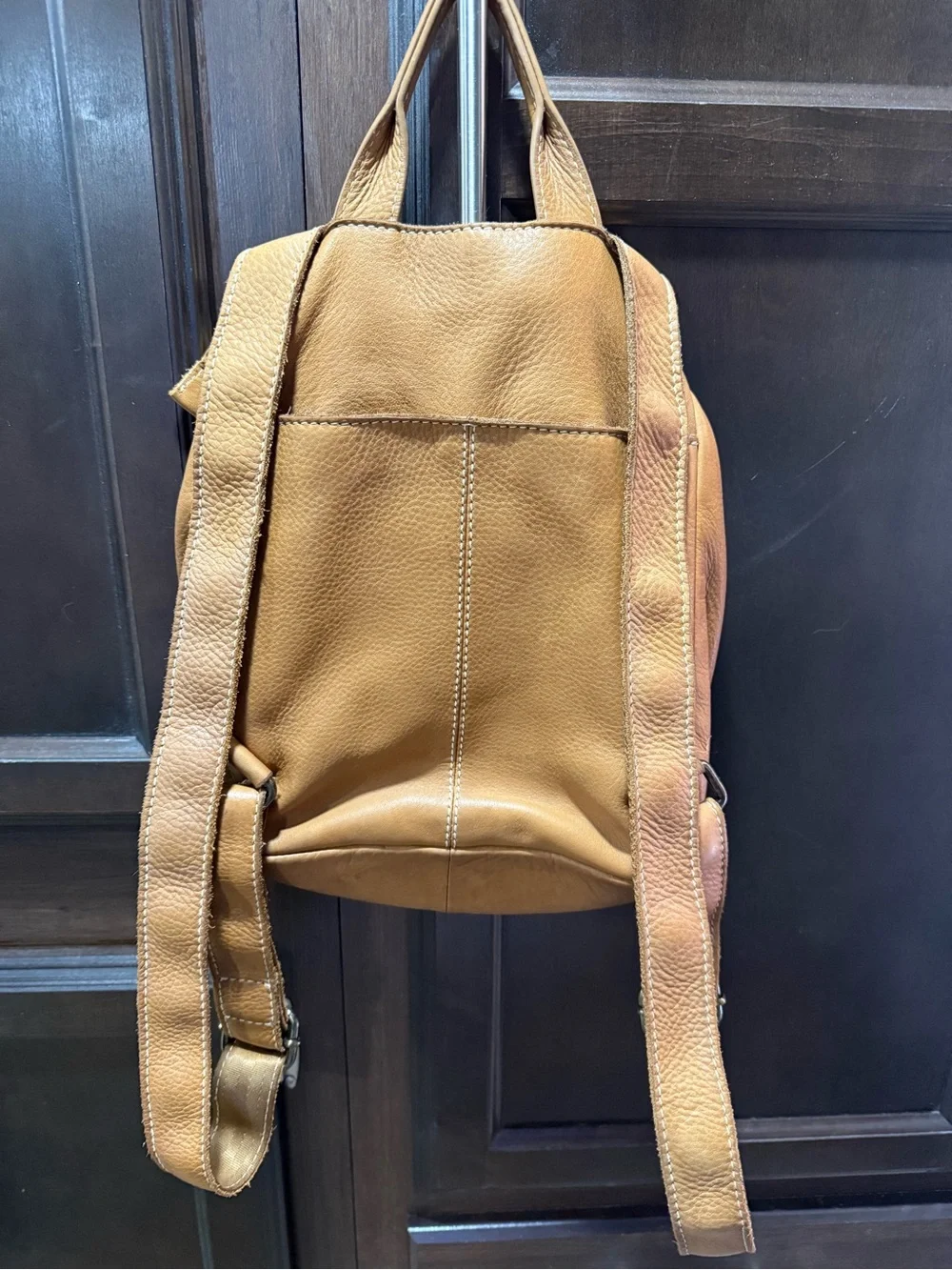 American Leather Co Tan Leather Backpack